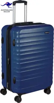 Hardside Expandable Spinner Suitcase, Navy Blue, 68Cm