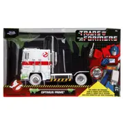 Hollywood Rides Optimus Prime X Ghostbusters Ecto-1 Mash-up 1:24 Scale Diecast Vehicle