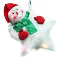 在飛比找PChome24h購物優惠-摩達客 聖誕LED燈25燈雪人抱星星造型燈吊飾SCL-49(