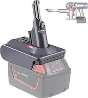 BTRUI for Dyson V8 Milwaukee M18 Battery Adapter, for Milwaukee M18 18V Battery Convert to for Dyson V8 Animal Fluffy Motorhead Handheld Vacuum Converter (MIL18V8 Adapter only)