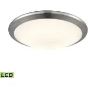 ELK Lighting FML4525-10-15 Clancy Flush Mount Chrome with White