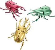 SUPVOX 3pcs Wind Up Beetle for Realistic Insect Models for April Fool's Day Halloween Creative Design Encourages Motor Skills Imaginative Play Beetle Figures