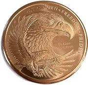American Eagle Copper Round - 1 oz 0.999% Fine Copper Coin - Collector's Edition