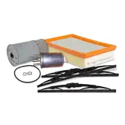 Sakura Front + Rear Wiper Blades & Filter Service Kit for Ssangyong Musso 2.9L