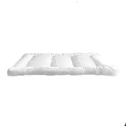 10CM 2000GSM Bamboo Mattress Topper Extra Thick Single Double Queen King Size White