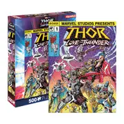 500pc Aquarius Marvel Thor Love & Thunder Comic 35x48cm Jigsaw Puzzle Game 8y+