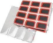 Emergency Cycle Repair Kit 48x25mm Rectangle Tire Patches for Road Mountain Bikes Inflatable Patch Tool