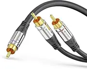 sonero S-AC900-030 Premium RCA Audio Cable 1x RCA Male to 2X RCA Male 3.00 m Gold-Plated Contacts Black