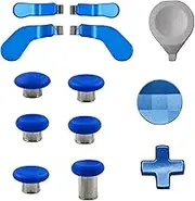 13 in 1 Elite Controller Paddles for Xbox Elite Series 2 Component Set for Xbox Elite Series 2 Core Controllers with 6 Metal Thumbsticks & Tool, 2 D-Pads, 4 Paddles (Blue)
