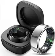 findtime Smart Ring Pedometer Smart Ring Android iOS Fitness Ring Tracker Smart Rings for Women Men Heart Rate Monitor 5ATM Waterproof Sleep Tracker Smart Ring Fitness Tracker Health Ring