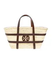 Tory Burch Ella Straw Basket Bag One size Nude