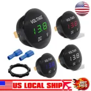 1/5/10PCS LED DC12-24V Digital Voltage Meter Display Voltmeter Motorcycle Car US