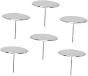 Cabilock 6Pcs Stainless Steel Cake Flower Needles Easy Clean Pastry Decorating Tools for Cupcake Cake Decoration Portable Baking Gadgets for Beginners and Home Bakers