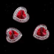 50 Pcs Resin Flatback Heart Scrapbooking Embellishment for