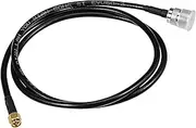 uxcell 1M N-Type Female to SMA Male Antenna RF Coaxial Extension Pigtail Cable Black