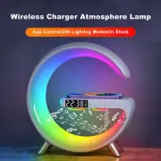 LGB Speaker Lamp Wireless Charger Alarm Atmosphe Bluetooth Portable Desk Bedside