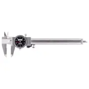 52-008-005-0 Black Face Dial Caliper with 0-6" Measuring Range