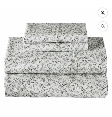 Better Homes & Gardens Cool 4-piece 300 Thread count Cotton Queen Bedsheet