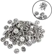 Operitacx 100 Sets DIY Jewelry Accessories Blank Tie Backs Clutch Badge Lapel Holder Insignia Clutch Brooch Clasp Advanced Pin