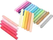 Generic 24pcs Teacher Accessory Chalkboard Giant Chalks Chalk Markers Pavement Chalk Chalks for Art Easel for Tin White Chalk Portable Sidewalk Chalk Titanium Dioxide