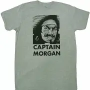 Captain Morgan Face Logo Adult T-Shirt - Licensed & Official Rum Drink Cocktail