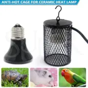 Reptile Ceramic Heat Lamp anti-hot Cage Light Holder Switch Chicken Brooder 100W