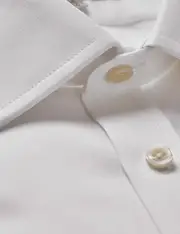 Hawes & Curtis Non-Iron Formal White Twill Extra Slim Shirt | Double Cuff Size: 16" collar, 37" sleeve