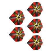 5Pcs Dart Shaft Rings,Aluminum Foil Unique Design Dart Red Yellow Silver Tone
