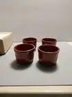 Vintage Williams And Sonoma Ramekins Set Of Four - Terracotta Glazed - Beautiful