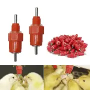 50 Pcs Chicken Valve Nipple Drinker Poultry Water Automatic Tube Drip Drinkers