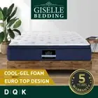 Giselle Queen Mattress 34cm Double King Bed Memory Foam Cool Gel Pocket Spring