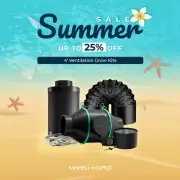Mars Hydro 4"6" Inline Fan kit w/Speed Controller Carbon Filter&Ducting for Tent