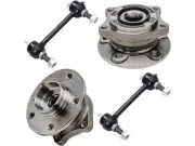 Rear Wheel Hub and Sway Bar Link Kit For 2002-2009 Volvo S60 2004 2005 YG195VH (for: Volvo)