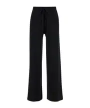 wool trousers M black