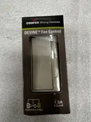 Eaton Cooper DFS15P-LA 1.5 Amp 3-Speed Fan Control w/Preset 120V Light Almond