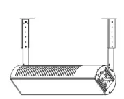 SunStar Glass Wall/Ceiling Telescopic Mounting Bracket Kit, Steel, Model#