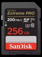 SanDisk 256GB Extreme PRO Memory Card 200MB/s Full HD & 4K UHD Class 30 Speed Sh