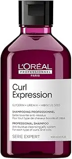 L'Oréal Professionnel Cleansing Hair Shampoo for Wavy and Curly Hair, Expert Series, Curl Expression Anti-Buildup Cleansing Jelly, 300 ml