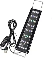 Fish Tank Light, LED Aquarium Light for Plants, Fish Tank Decoration Lamp with Timer Function for Desktop Living Room Den Home Dorm