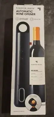Sharper Image Automatic Wine Bottle Opener with Removable Foil Cutter