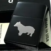 Zippo Cowboy Bebop Ain Dog Silhouette Matte Black Oil Lighter Regular Case Japan