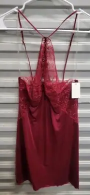 Wacoal 814312 Scene Stealer Chemise Sexy Night Gown Tibetan Red MEDUIM