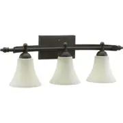 Quorum Aspen 3 Light Vanity Light, Oiled Bronze - 5077-3-86