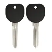 (2 Pack) Keyless2Go Uncut PK3 Stamped Transponder Keys B107-PT for GM