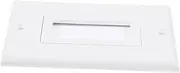 HOMSFOU Brush Wall Plate Cord Hider Compact Cable Management for Tv Coaxial Speaker Wires Easy Installation Versatile Design Finish Prevents Tangling Damage