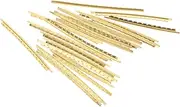 BESTonZON Fret Wires for Guitar 40pcs Set Folk Guitar Fret Wires Metal Fret Line Upgrade Parts for Acoustic Guitar Easy to Install Sturdy