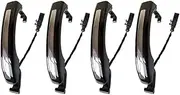 4Pcs Car Exterior Door Handles with Smart Sensor, Compatible for Q7 2007-2015 4L0837205A, 4L0837205B, 4L0837207A