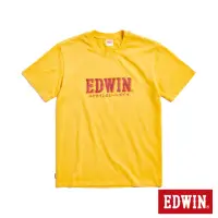 在飛比找momo購物網優惠-【EDWIN】男裝 復古LOGO短袖T恤(黃色)