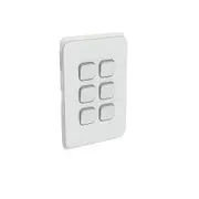 Clipsal Iconic Series Cover Frame - 6 Switches - Cool Grey - 3046C-CY