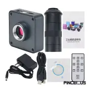 48MP FHD Camera V8 Video Microscope Camera w/ 130X C Mount Lens For PCB Repair